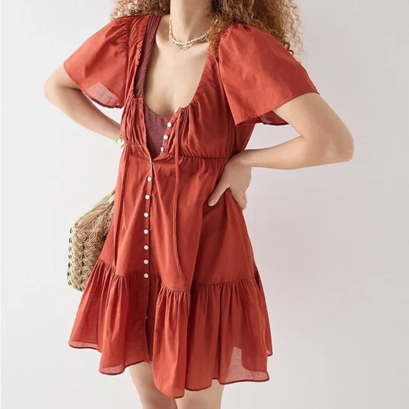 j crew button front beach dress Button-front Beach Dress For Women